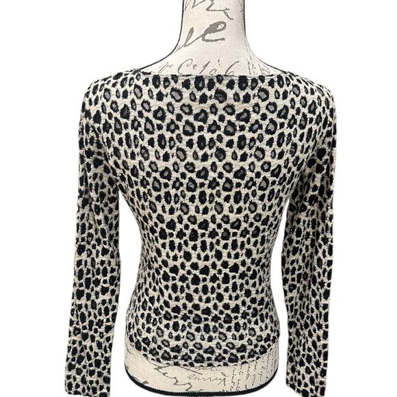 Y2K Fuego Textured Animal Print Top - Picture 4 of 8